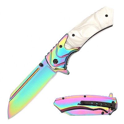 AO188 7116PE 4.5" SPRING ASSIST POCKET KNIFE