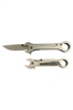 AO340 SD271287CA  8" SILVER WRENCH SPRING ASSISTED KNIFE