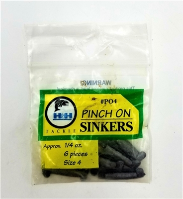 H&H Tackle Pinch On Sinkers
