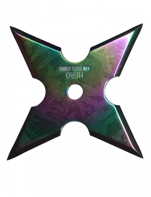 ST5444-1-RW Rainbow Throwing Star