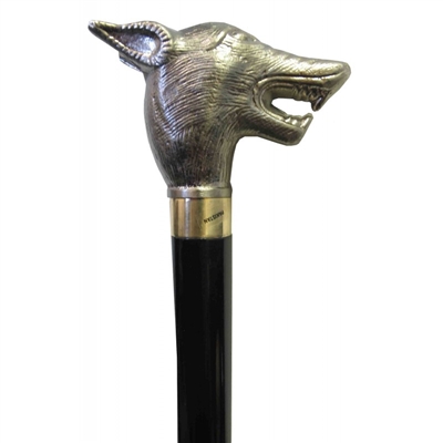" WOLF " Walking cane with Hidden Sword 36" Overall