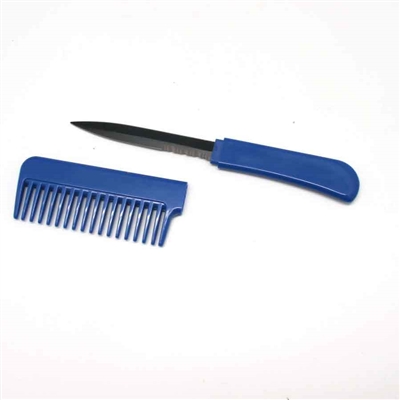 BLUE Comb with Hidden Knife