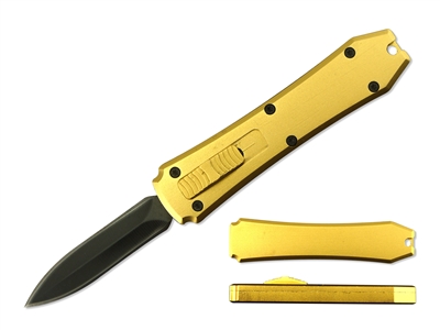 OTF345 27062GD Gold Mini OTF Knife