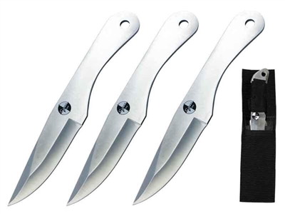 TK005-3 3 Pc 6.5 Tactical Throwing Knife Set W/ Sheath