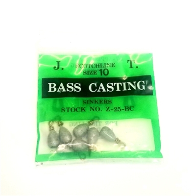 Scotchline Bass Casting Sinkers