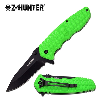 Z HUNTER ZB-138GN SPRING ASSISTED KNIFE