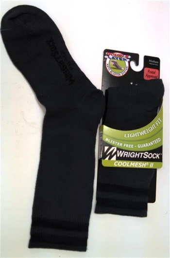 NEW Wright Cool Mesh II Blue Crew Socks