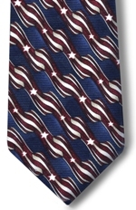 Mens Stars and Stripes tie your self tie 61"