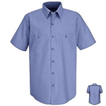 Medium Blue Short Sleeve Shirt, regular body