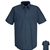 Navy Blue Short Sleeve Work Shirt, regular body