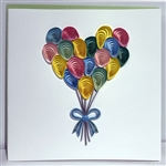 Quilling Card "Heart Balloon Bunch"