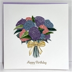 "Happy Birthday Hydrangea Bouquet"