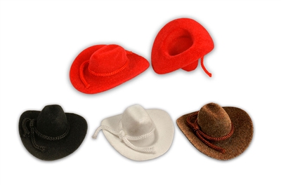 Mini Cowboy Hat Western Wedding Favors Decoration Red Brown Black White 2"3"4"