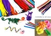 100PCS Craft Chenille Stems Pipe Cleaners 6mm x 12" Top Quality 25 colors