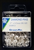 2" Diamond Diamante Corsage and Bouquet Pins Clear and Colors Pack of 100 Count