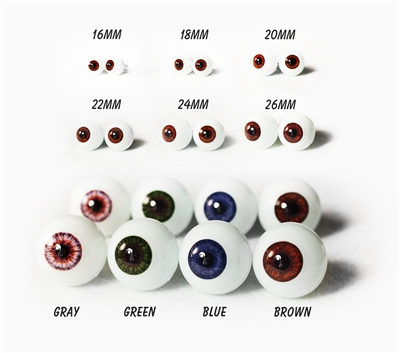 Top Quality MADE IN JAPAN Glastic Realistic Doll Eyes Eyeball Craft Life Like