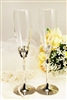 Bride & Groom Wedding Champagne Toasting Glasses Champagne Flutes Engrav