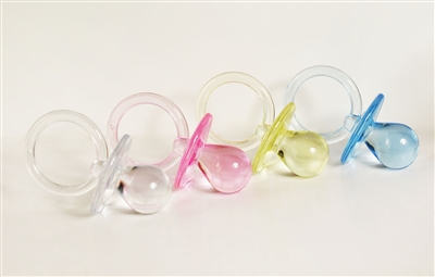 2-1/2" 2.5" Large Clear Pacifiers Baby Shower Game Party Decoration Favors