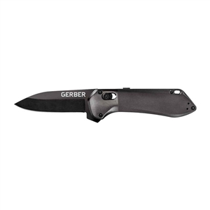 Gerber Highbrow Compact Onyx, Plain Edge