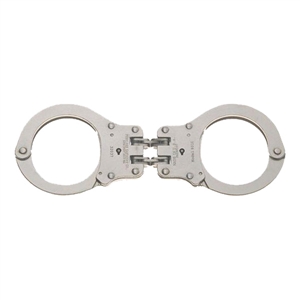 Peerless Model 801C Hinged Handcuff - Nickel Finish