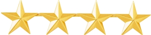 Blackinton 4 Stars 1" Pin