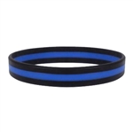 Rothco Silicone Thin Blue Line Bracelet