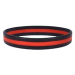 Rothco Silicone Thin Red Line Bracelet