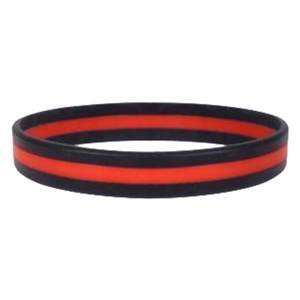 Rothco Silicone Thin Red Line Bracelet