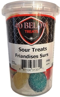 40 Below Sour Gummi Treats Premium Candy Cup Tray 6/160g Sugg Ret $3.79