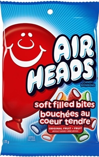 Airheads Soft Filled Bites 12/170g Sugg Ret $4.19
