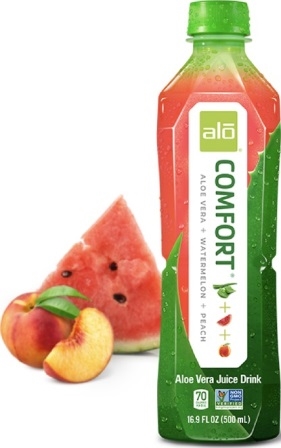 Alo Comfort Aloe Vera+Watermelon+Peach 12/500ml Sugg Ret $5.49