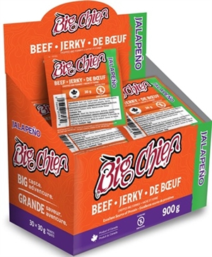 Big Chief 30g Jalapeno Beef Jerky 30/30g Sugg Ret $3.09