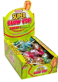 Blow Pop Super Sweet-N-Sour 36/36g Sugg Ret $0.79
