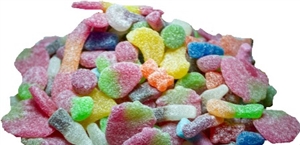 Candy Dude Assorted Sour Gummy Treat Mix 6/160g Sugg Ret $2.59