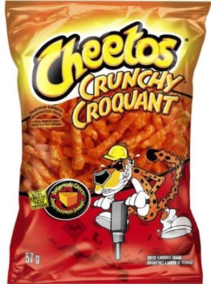 Cheetos 57g Crunchy Cheddar Snack 40's Sugg Ret $1.89