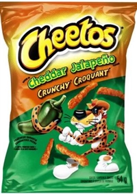 Cheetos 54g Crunchy Cheddar Jalapeno Snack 40's Sugg Ret $1.89***PRICE INCREASE***