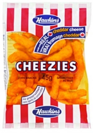 Hawkins Cheezies 36/45g Sugg Ret $1.49