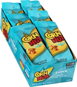 Corn Nuts Ranch 18/48g Sugg Ret $1.69