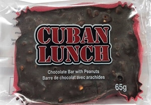 Cuban Lunch Chocolate Bar with Peanuts 24/65g Sugg Ret $3.69
