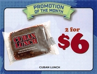 Cuban Lunch Cards 1 each Point of Sale Cards***PROMO RETAIL 2 FOR $6.00 ***