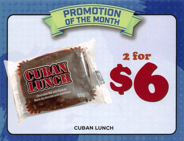 Cuban Lunch Cards 1 each Point of Sale Cards***PROMO RETAIL 2 FOR $6.00 ***