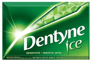 Dentyne Ice Spearmint Gum 12/ Sugg Ret $1.99