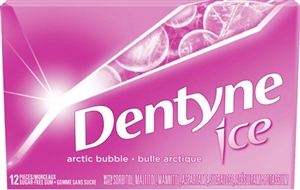 Dentyne Arctic Bubble Gum 12 Sugg Ret $1.99