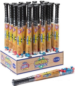 Dubble Bubble Home Run Baseball Bat Filled with Gumballs 24/187g  Sugg Ret $8.49