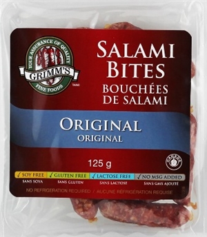 Grimm's 125g Salami Bites 8/125g Sugg Ret $3.99