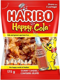 Haribo 175g Happy Cola Gummy Candy 12/175g Sugg Ret $4.29