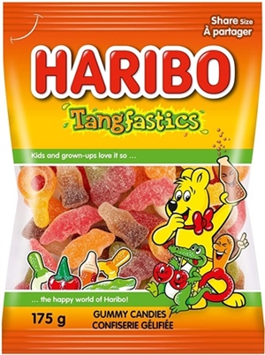 Haribo 175g TangFastics Gummy Candy 12/175g Sugg Ret $4.29
