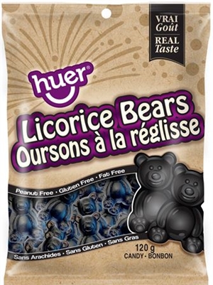 Huer 120g Licorice Bears 24/120g Sugg Ret $2.49