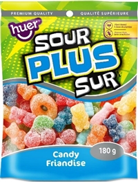 Huer 180g Sour Plus Gummy Mix 12/180g Sugg Ret  $4.29