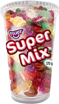 Huer Cup 370g Super Cup Gummy Mix with Tray 12/370g Sugg Ret $7.79